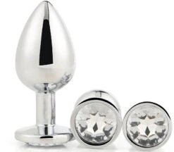 Dream Toys Gleaming Love Silver Plug Set