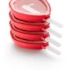 Lekue Lékué Kit Strawberry Popsicle Molds -Produits De Santé lekue kit strawberry popsicle molds lot de moules a glace
