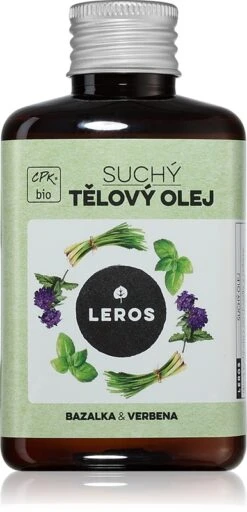 Leros Dry Body Oil Basil & Verbena