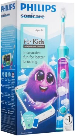 Philips Sonicare For Kids 3+ HX6322/04 -Produits De Santé philips sonicare for kids 3 hx6322 04 brosse a dents electrique sonique pour enfant avec bluetooth 7
